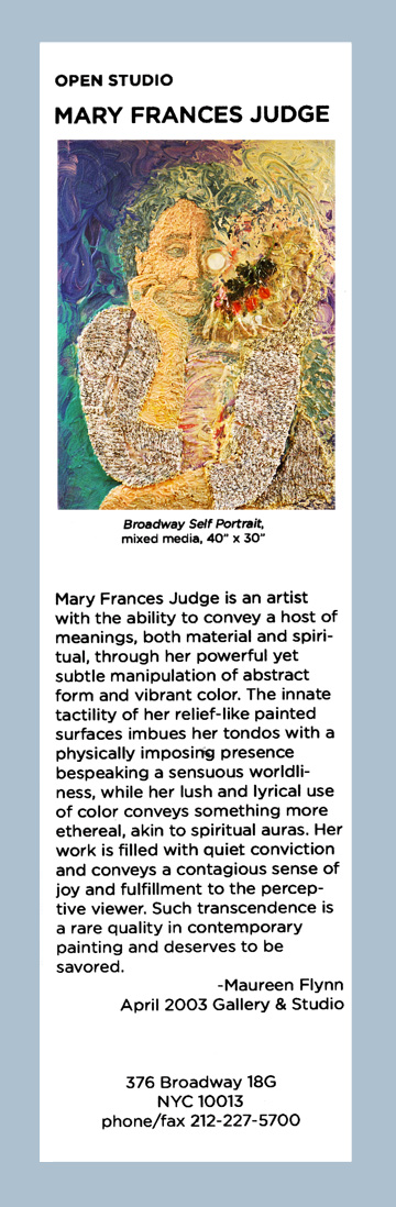 Mary Frances Judge - Gallery Guide